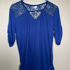Royal blue dress top